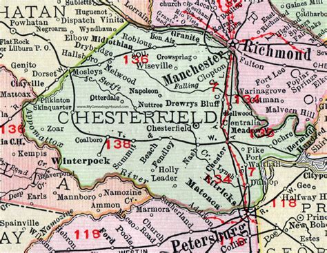 Chesterfield county va - There was a combined nearly $185 million of farmsand rural real estate for sale in Chesterfield County, Virginia, recently on Land.com. The total size of all Chesterfield County farms, rural land, hunting land and other land for sale was 2,000 acres.